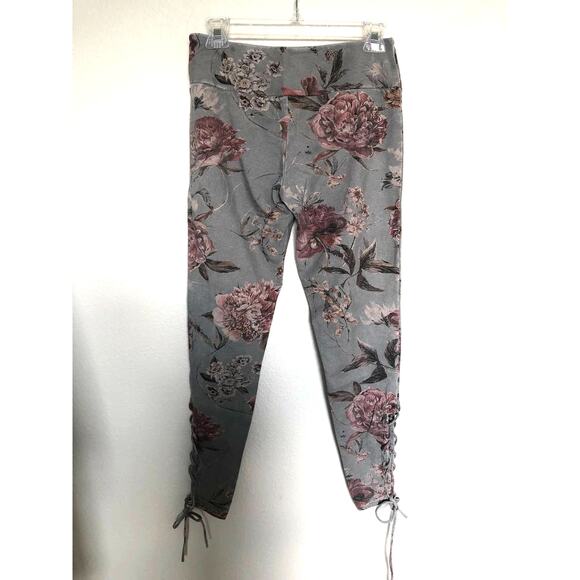 Chaser Vintage Floral Lace Up leggings - M - Picture 4 of 8